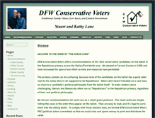 Tablet Screenshot of dfwconservativevoters.net